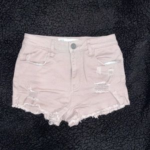 RSQ Distressed Khaki Shorts size 1